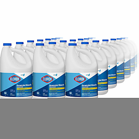 CloroxPro™ Germicidal Bleach - Concentrate - 121 fl oz (3.8 quart) - Recommended For: Germs Remover - Disinfectant, Deodorize - Clear - 28 / Bundle