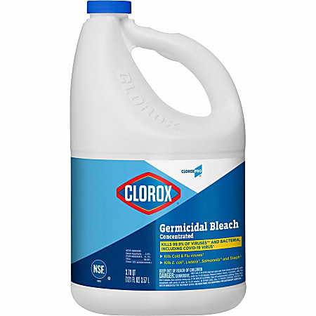 CloroxPro Germicidal Bleach - Concentrate - 121 fl oz (3.8 quart) - 84 / Bundle - Disinfectant, Deodorize - Clear