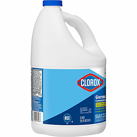 CloroxPro Germicidal Bleach - Concentrate - 121 fl oz (3.8 quart) - 84 / Bundle - Disinfectant, Deodorize - Clear