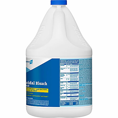 CloroxPro Germicidal Bleach - Concentrate - 121 fl oz (3.8 quart) - 84 / Bundle - Disinfectant, Deodorize - Clear