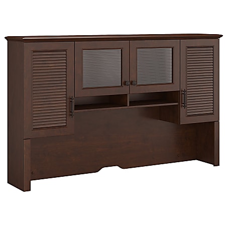 kathy ireland® Home by Bush Furniture Volcano Dusk Hutch, 68"W, Coastal Cherry, Standard Delivery