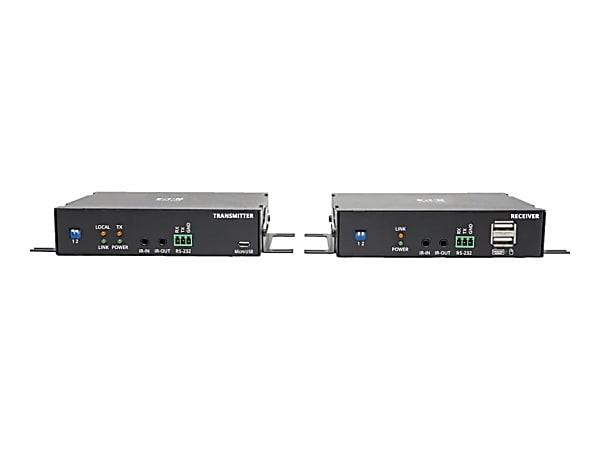 Tripp Lite DisplayPort Over Fiber Extender Kit 4K @ 30Hz IR USB Duplex SMF Singlemode TAA - 1 Computer(s) - B127F1A1SMDD
