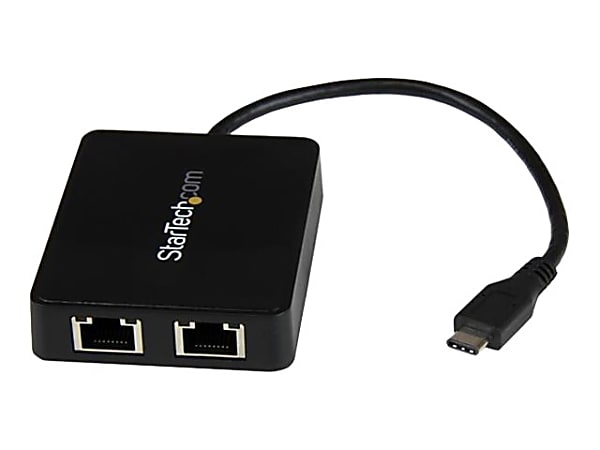StarTech.com USB C To Dual Gigabit Ethernet Adapter