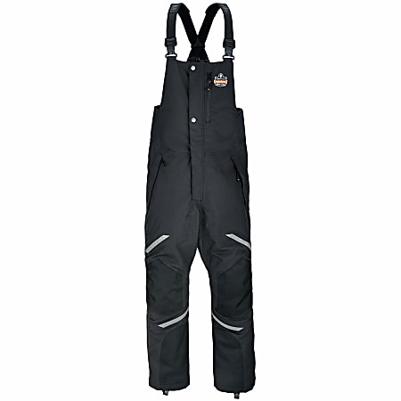 Ergodyne N-Ferno 6471 Thermal Bibs, Large, Black