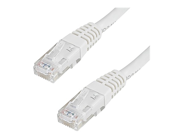 StarTech.com 2ft CAT6 Ethernet Cable - White Molded