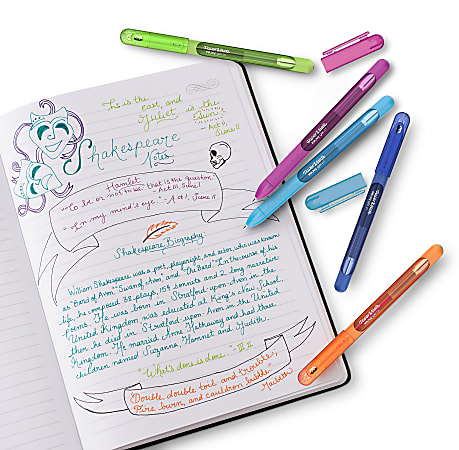 Paper Mate® InkJoy Gel Pens, Medium Point, 0.7 mm, Assorted Fashion Ink ...