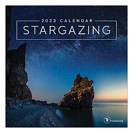 TF Publishing Scenic Mini Wall Calendar, 7" x 7", Stargazing, January To December 2023