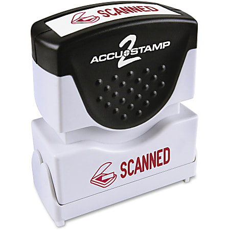 COSCO Message Stamp, "SCANNED", Red