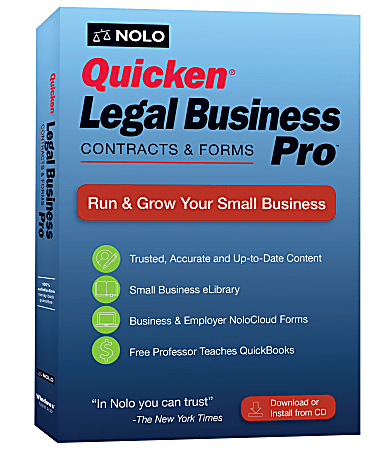 Quicken&reg; Legal Business Pro 2019, Disc