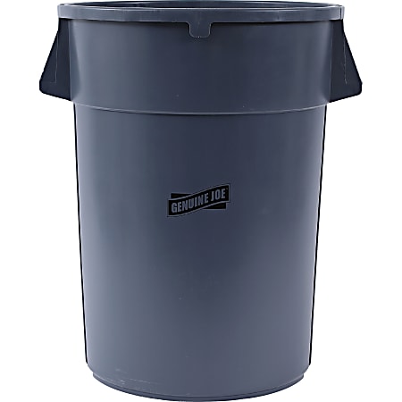 Genuine Joe 44-gallon Heavy-duty Trash Container - 44 gal Capacity - Heavy Duty, Handle - 24