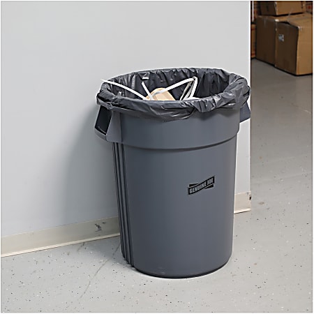 Genuine Joe 44-gallon Heavy-duty Trash Container - 44 gal Capacity - Heavy Duty, Handle - 24
