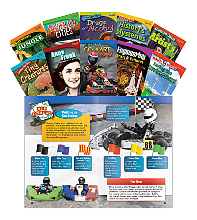 Teacher Created Materials TIME FOR KIDS® Nonfiction Book Set, Set 3, Set Of 10 Books, Grade 4