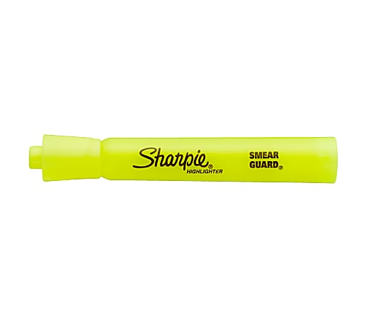 Sharpie Clear View Tank Highlighter, Chisel Tip, Yellow, 3/Pack (1904613)