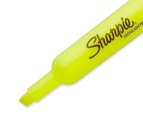 Sharpie Accent Tank Style Highlighter, Chisel Tip, Yellow