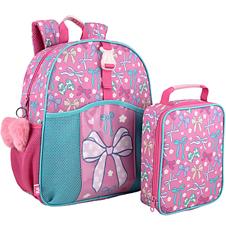 Up We Go 3-Piece Backpack Set, Bows, Total Qty 1