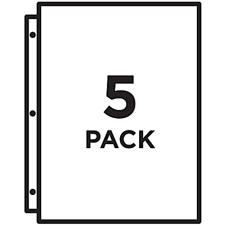 Avery Binder Pockets For 3 Ring Binders Assorted Blue Clear Green Pink ...