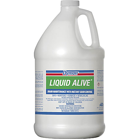 Dymon LIQUID ALIVE Enzyme Producing Bacteria - 128 fl oz (4 quart)Bottle - 1 Each - White