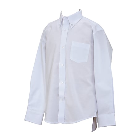 Royal Park Boys Uniform Long Sleeve Oxford Polo Shirt Medium White ...