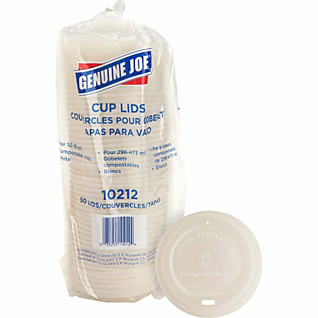 Genuine Joe Vented Hot Cup Lid - Polystyrene - 50 / Pack - White Genuine Joe Vented Hot Cup Lid - Polystyrene - 50 / Pack - White