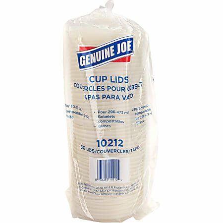 Genuine Joe Vented Hot Cup Lid - Polystyrene - 50 / Pack - White Genuine Joe Vented Hot Cup Lid - Polystyrene - 50 / Pack - White
