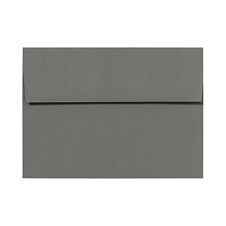 LUX Invitation Envelopes, A6, Peel & Press Closure, Smoke Gray, Pack Of 50
