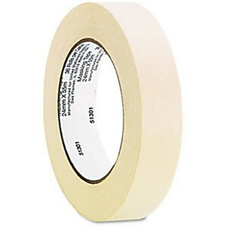 Universal General Purpose Masking Tape - 24mm Width x 55m Length - 3" Core - Removable - Dispenser Not Included - 1 / Pack