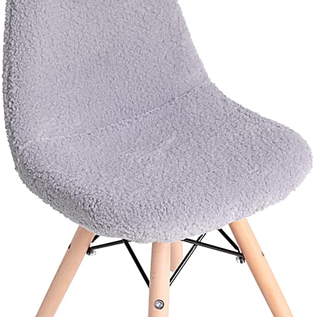 Flash Furniture Kids Zula Modern Armless Faux Shearling Accent