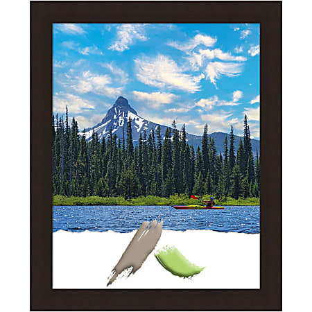 Amanti Art Wood Picture Frame, 26" x 32", Matted For 22" x 28", Carlisle Espresso