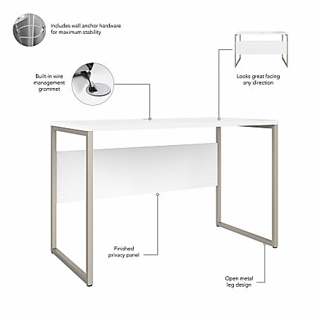 Plain white store table desk