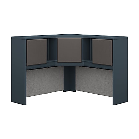Bush Business Furniture Office Advantage Corner Hutch 48"W, Slate/Slate, Premium Installation