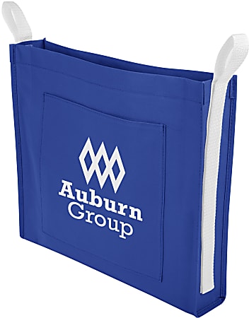 Custom Promotional Non-Woven Attachable Tote Bag, 13" x 15"