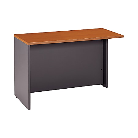 Bush Business Furniture Components Return Bridge, 48"W, Auburn Maple/Graphite Gray, Premium Installation