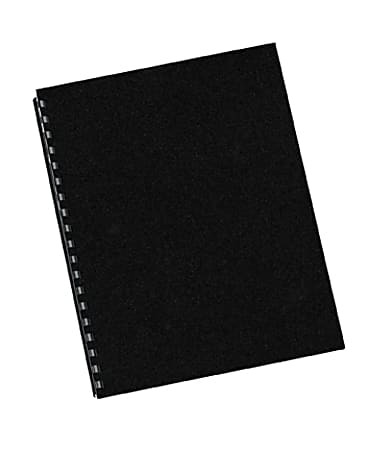 Fellowes&reg; Futura&trade; Heavyweight Unpunched Presentation Binding Covers, Letter Size (8-1/2" x 11), Black, Pack Of 25