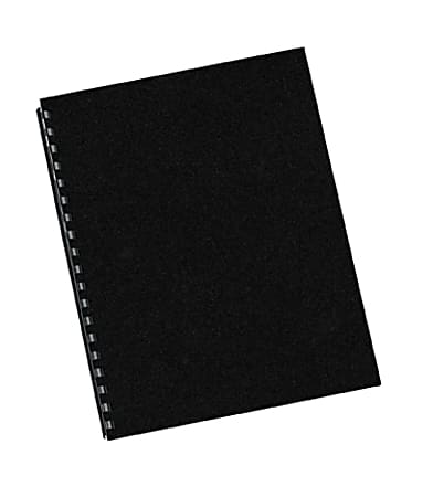 Fellowes® Futura™ Heavyweight Unpunched Presentation Binding Covers, Letter Size (8-1/2" x 11), Black, Pack Of 25