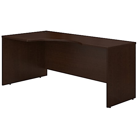 Bush Business Furniture Series C Components 72"W Corner Left-Hand Computer Desk, Mocha Cherry, Standard Delivery