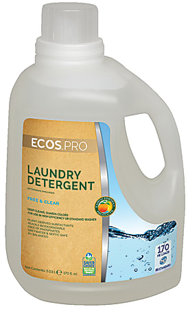 ECOS® PRO Laundry Detergent, Free & Clear Scent, 170 Oz Bottle