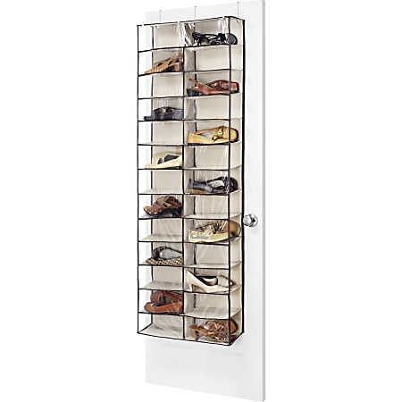 Whitmor 6470-4457 Shoe Rack - 52 x Shoes - 26 Compartment(s) - Heavy Duty, Hanging Hook - Canvas