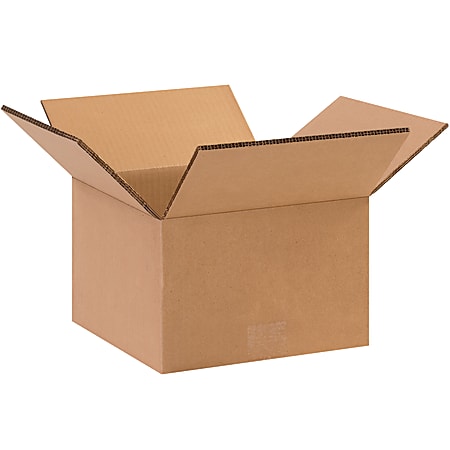 Partners Brand Double-Wall Corrugated Boxes, 6"H x 10"W x 10"D, Kraft, Pack Of 15