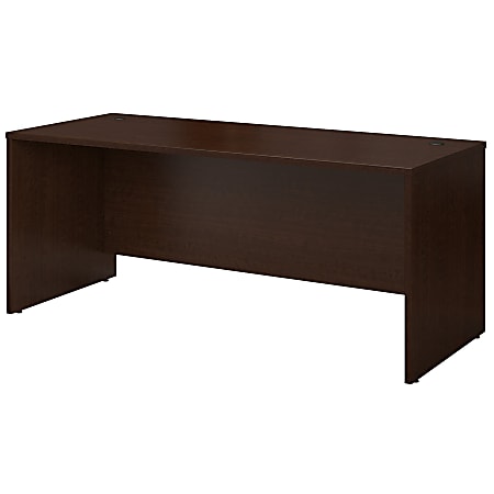 Bush Business Furniture Series C Components Office 72"W Computer Desk, Mocha Cherry, Standard Delivery
