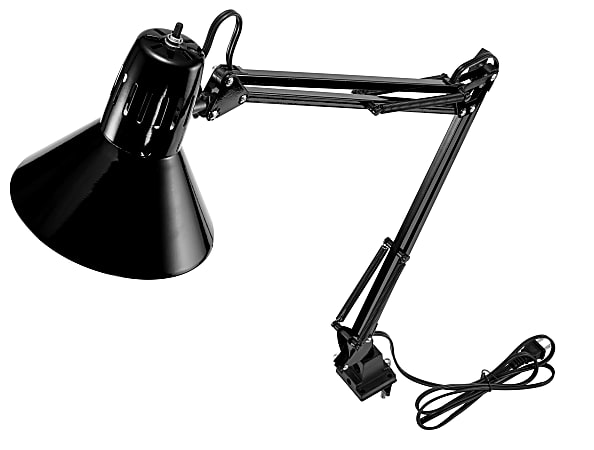 Bostitch Swing Arm Led Lamp 36 H Black, Arm Clamp Table Lamp
