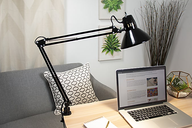 Swing arm desk lamp with clamp sale