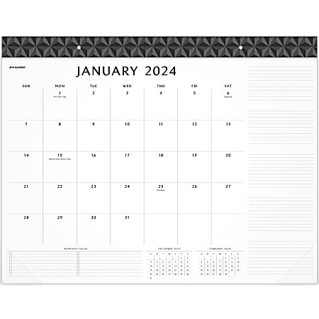 2024 AT-A-GLANCE® Elevation Monthly Desk Pad Calendar, 21-3/4" x 17", January to December 2024, SK752400