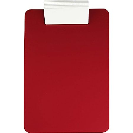 Saunders Antimicrobial Clipboard - 8 1/2" x 11" Sheet Size - Red, White - 1 Each