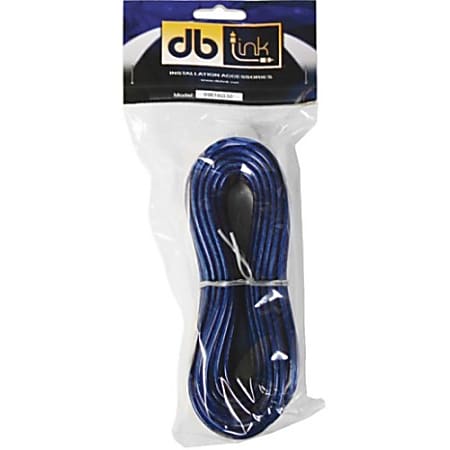 db Link 16 Ga. 30FT Speaker Wire - 30 ft Audio Cable for Audio Device, Speaker - Bare Wire - Bare Wire - Blue