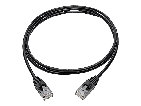 Tripp Lite Cat6a 10G Snagless Molded Slim UTP Ethernet Cable (RJ45 M/M) Black 4 ft. (1.22 m)