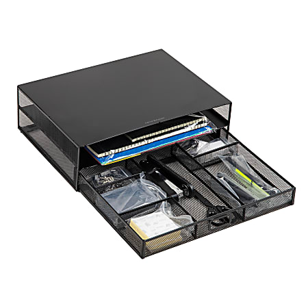 Mind Reader Monitor Stand with All Supplies included, Black