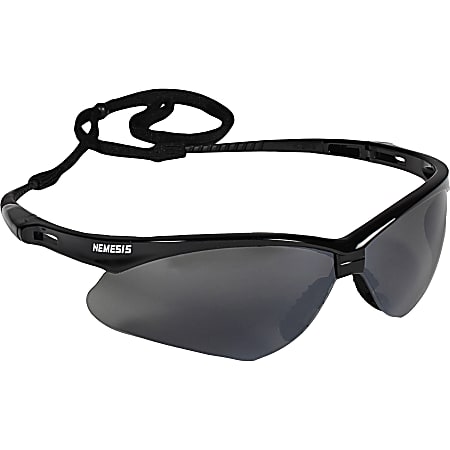 Kleenguard V30 Nemesis Safety Glasses Black Frame Smoke Lens