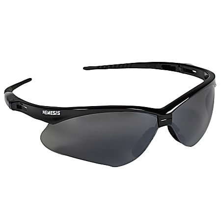 Kleenguard V30 Nemesis Safety Glasses Black Frame Smoke Lens Office Depot