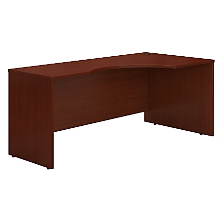 Bush Business Furniture Components 72"W Corner Right-Hand Computer Desk, Mahogany, Standard Delivery
