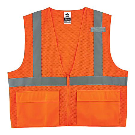 Ergodyne GloWear Safety Vest, Standard, Type-R Class 2, 4X/5X, Orange, 8220Z